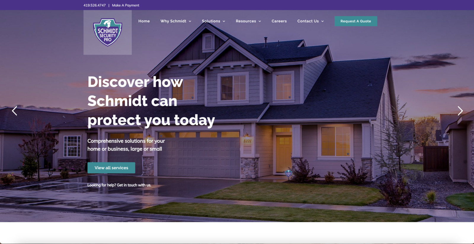 Schmidt Security Pro Web - Home page